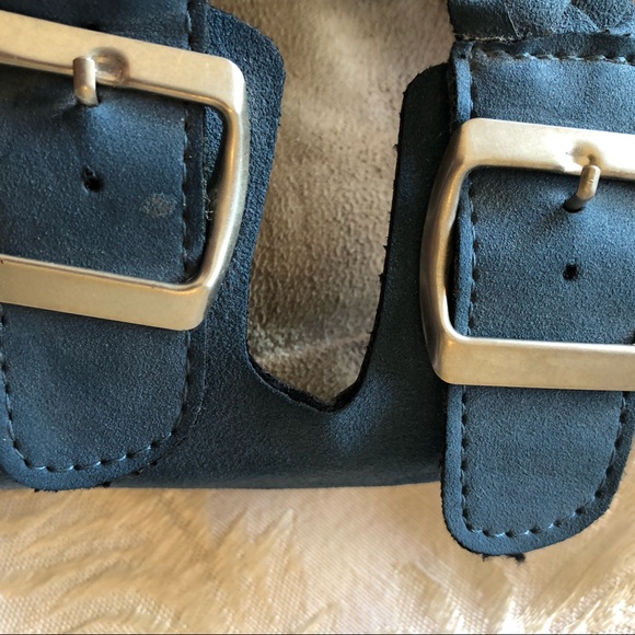 Cerulean blue Nicole sandals size 7W - Picture 7 of 8